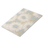 Lettergrootte 8,5 x 11 Wide Ruled Dusty Blue Retro Notitieblok (Schuin)