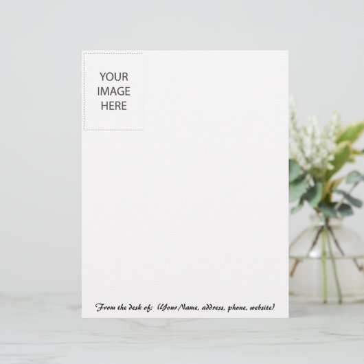 LETTERHEAD AANPASSEN UW EIGEN - VOEG UW EIGEN AFBE BRIEFHOOFD (Staand voorkant)