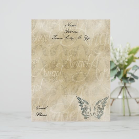 Letterhead-Angel Custom Briefhoofd (Staand voorkant)