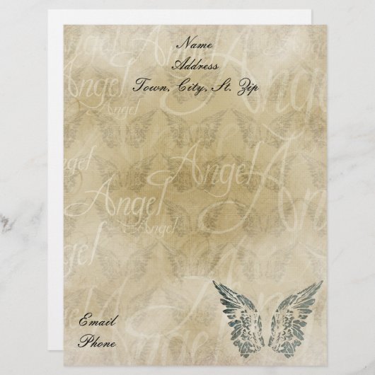 Letterhead-Angel Custom Briefhoofd (Voorkant / Achterkant)