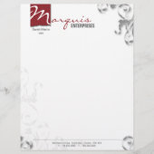 Letterhead Briefpapier - Corporate CEO Monogram Re Persoonlijk Briefhoofd (Voorkant)