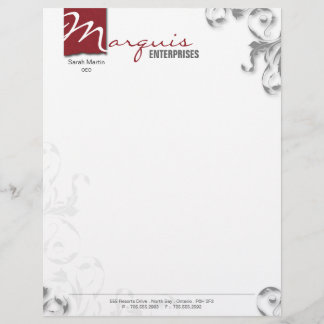 Letterhead Briefpapier - Corporate CEO Monogram Re Persoonlijk Briefhoofd