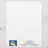 Letterhead Cherry Blossom Blue Sky aangepast Gepersonaliseerd Briefhoofd (Voorkant / Achterkant)