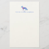 Letterhead Cool Waterverf German Shepherd Dog Briefpapier (Voorkant)