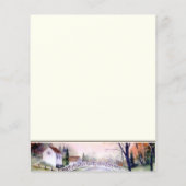 Letterhead Gebogen Brug Waterverf Schilderen (Achterkant)