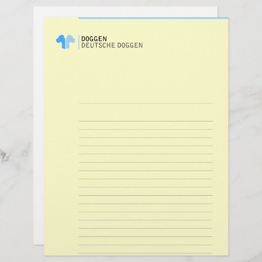 Letterhead Great Dane Identity (Voorkant / Achterkant)