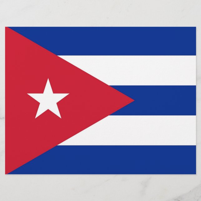 Letterhead met vlag Cuba (Voorkant)