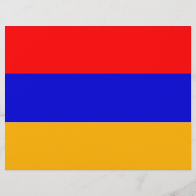 Letterhead met vlag van Armenië (Voorkant)