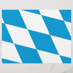 Letterhead met vlag van Beieren, Duitsland