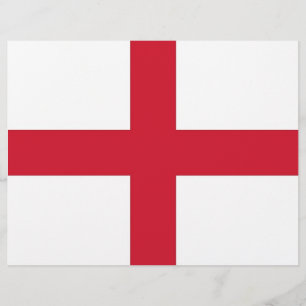 Letterhead met vlag van Engeland
