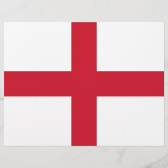 Letterhead met vlag van Engeland (Voorkant)