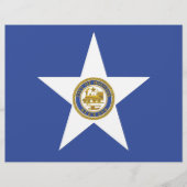 Letterhead met vlag van Houston, VS (Voorkant)