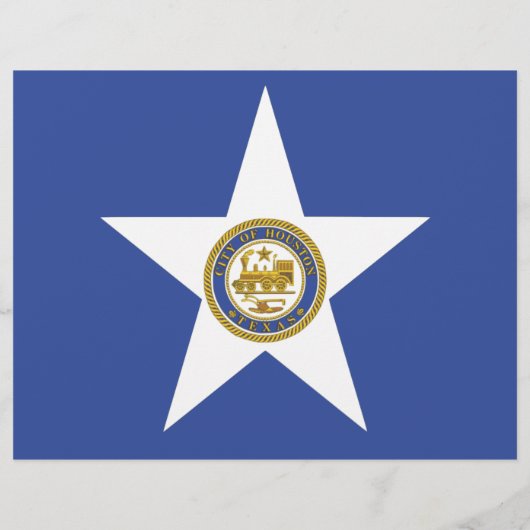 Letterhead met vlag van Houston, VS (Achterkant)