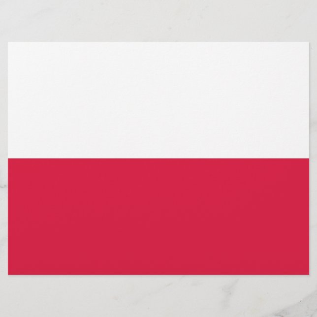 Letterhead met vlag van Polen (Voorkant)
