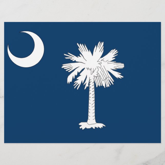 Letterhead met vlag van South Carolina, VS (Voorkant)