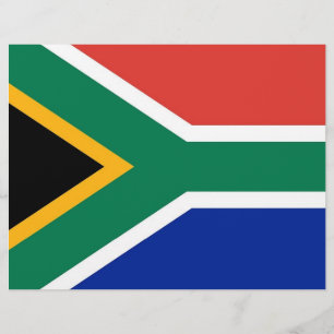 Letterhead met vlag van Zuid-Afrika