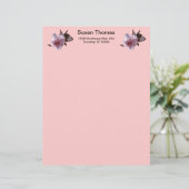 Letterhead - Plum blossom Briefhoofd (Staand voorkant)
