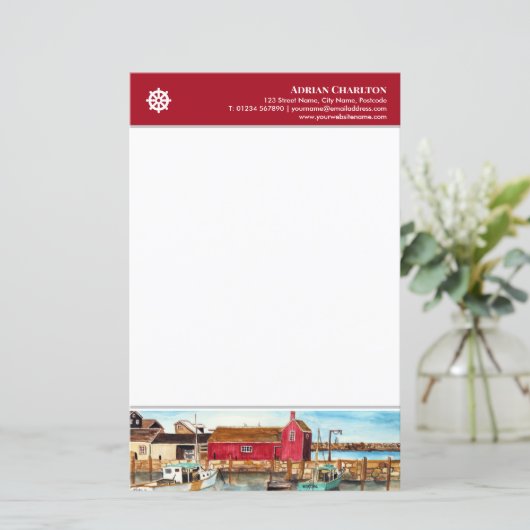 Letterhead Rockport Harbour Massachusetts (Staand voorkant)