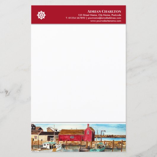 Letterhead Rockport Harbour Massachusetts (Voorkant)