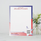 Letterhead Sjabloon Campaign Briefhoofd (Staand voorkant)