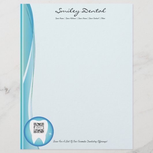 Letterhead Sjabloon Dental Custom Briefhoofd (Voorkant)