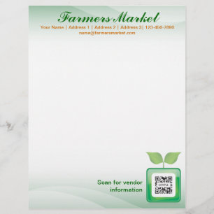 Letterhead Sjabloon Farmer's Market Briefhoofd Sjabloon