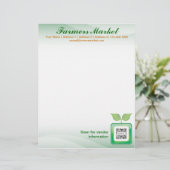 Letterhead Sjabloon Farmer's Market Briefhoofd Sjabloon (Staand voorkant)