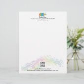 Letterhead Sjabloon House Real Estate Gepersonaliseerd Briefhoofd (Staand voorkant)