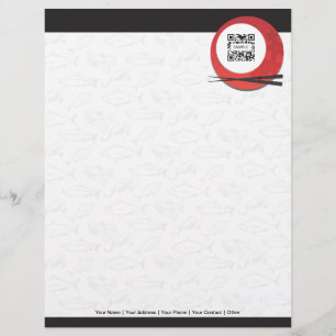 Letterhead Sjabloon Japans restaurant Briefhoofd