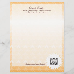 Letterhead Sjabloon Organic Beauty Gepersonaliseerd Briefhoofd