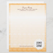 Letterhead Sjabloon Organic Beauty Gepersonaliseerd Briefhoofd (Voorkant / Achterkant)