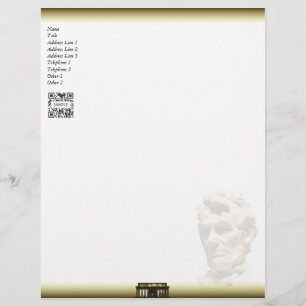Letterhead Sjabloon President Lincoln Briefhoofd Ontwerp