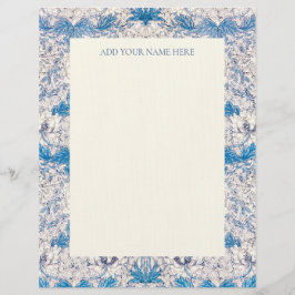 LETTERHEAD : WILLIAM MORRIS : " HONEYSUCKLE " BRIEFHOOFD