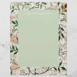LETTERHEAD : WILLIAM MORRIS : " JASMINE " BRIEFHOOFD