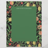 LETTERHEAD : WILLIAM MORRIS : " POMEGRANATEN " BRIEFHOOFD (Voorkant)