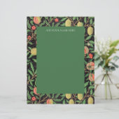 LETTERHEAD : WILLIAM MORRIS : " POMEGRANATEN " BRIEFHOOFD (Staand voorkant)