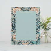 LETTERHEAD : WILLIAM MORRIS : " TULIPS " BRIEFHOOFD (Staand voorkant)