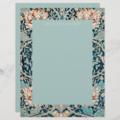 LETTERHEAD : WILLIAM MORRIS : " TULIPS " BRIEFHOOFD (Voorkant / Achterkant)