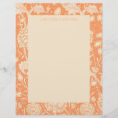 LETTERHEAD : WILLIAM MORRIS : " WILD TULIP " BRIEFHOOFD (Voorkant)