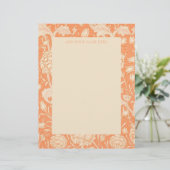 LETTERHEAD : WILLIAM MORRIS : " WILD TULIP " BRIEFHOOFD (Staand voorkant)