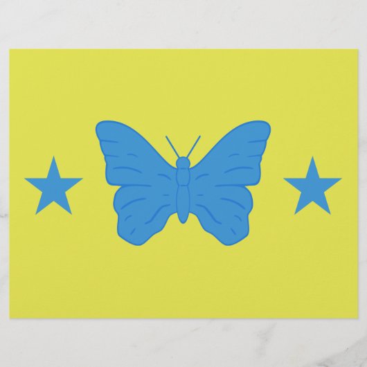 Letterhead with Flag of Bady Bassitt, Brazil Briefhoofd (Voorkant)