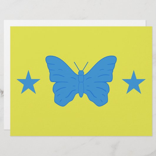 Letterhead with Flag of Bady Bassitt, Brazil Briefhoofd (Voorkant / Achterkant)