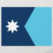 Letterhead with Flag of Minnesota, USA Briefhoofd (Voorkant)