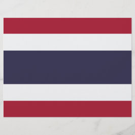 Letterhead with Flag of Thailand Briefhoofd