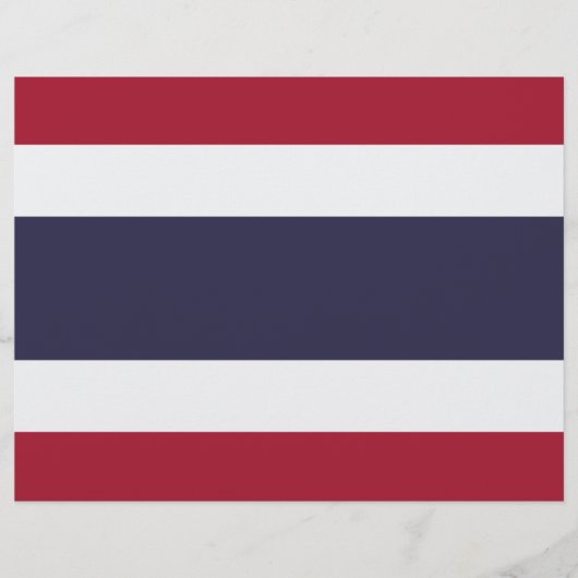 Letterhead with Flag of Thailand Briefhoofd (Voorkant)