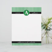 Letterhoofd, Aangepast en Monogrammen Custom Briefhoofd (Staand voorkant)