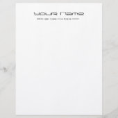 Letterhoofd Briefpapier linnenpapier/wit Custom Briefhoofd (Voorkant)