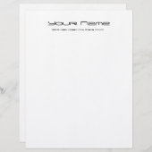 Letterhoofd Briefpapier linnenpapier/wit Custom Briefhoofd (Voorkant / Achterkant)
