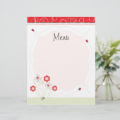 Letterhoofd of menu (Staand voorkant)