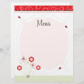 Letterhoofd of menu (Voorkant / Achterkant)